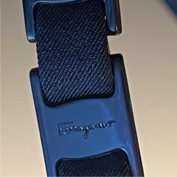 Salvatore Ferragamo Black Nylon Shoulder Bag with Chain Strap MSRP $460 EUC - Picture 10 of 13